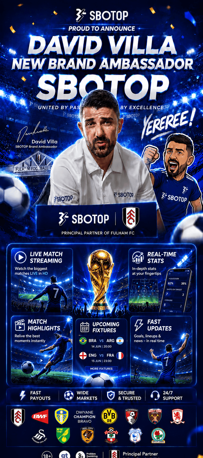 David Villa New Sportswear Brand Ambassador